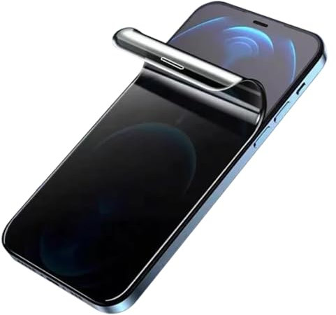 LXEEOLX [2 Pack Privacy Screen Protector for iPhone 12 Pro Max, Full Coverage Anti-Spy Soft Hydrogel Film [Shatter-Resistant][Anti-Scratch][Case Friendly][No Tempered Glass Film]