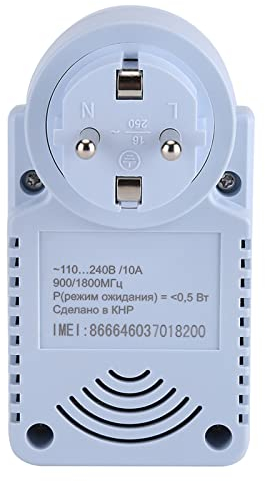 Interruttore Gsm Sim Din 230 V, Smart Gsm Steckdose Steckdose Mit Temperatur Sensor Sms Befehl Steuerung (Russische Version nach europäischem Standard)
