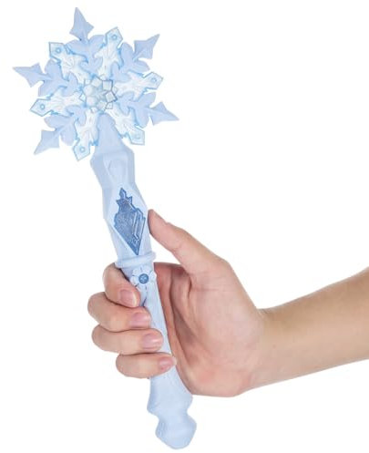 UPKOCH Leuchtender Schneeflocken-Zauberstab 32Cm Für Kinder Einfach Zu Bedienen Ideal Für Prinzessin Cosplay Geburtstagsfeier Und Partyzubehör