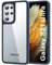 HOOMIL Coque pour Samsung Galaxy S21 Ultra 5G (6,8 Pouces), Anti-Jaunissement Antichoc, Étui Housse Téléphone Transparente - Bleu Foncé