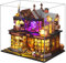 Spilay Casetta per bambole fai da te, in legno, con copertura antipolvere, carillon e LED, regalo per adulti (Magic Treasure House)