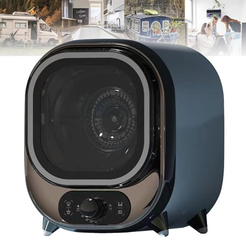 Asciugatrice Piccola, Asciugatrice Portatile a condensatore, Asciugatrice compatta ventilata, capacità di carico 0,8 kg, Mini centrifuga per Uso da banco o a Parete