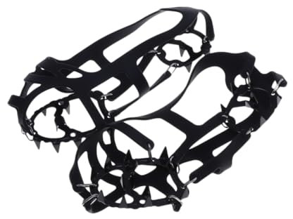 SAFIGLE Outdoor Ice Climbing Gear Tooth Silicone Crampons Non-slip Snow Shoes Climbing Equipment for Shoes