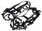 SAFIGLE 1 Pair Non-slip Shoes Outdoor Ice and Snow Shoes Ice Climbing Equipment Black Ice and Snow Mud Shoes
