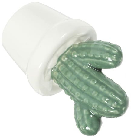 GARVALON 1pezzi Di Cactus Ceramica Elettroplaccato Per Decorazione Interni Accessorio Per Arredamento Casa e Armadio Idea Creativa Per Feste e Occasioni Speciali