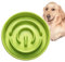 Ceramic Slow Feeder Dog Bowl for Medium and Large Breed, Dog Slow Feeder Bowl for Fast Eaters, Puzzle Dog Bowl to Slow Down Eating, 33oz, Lime Green