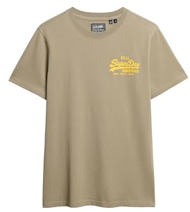 Superdry Herren Vintage Logo Tokyo Relaxed T-Shirt Helles Kakigrün 2 XL