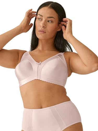 Naturana® Minimizer BH ohne Bügel [Cup B-G] I Maximaler Halt Dank durchdachter Schnittführung & Breiten Trägern I BH Minimizer für eine optisch kleinere Cupgröße 75 Blush G