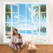 Finestra Con Schermo Magnetico Tenda 135x130cm Bianco Zanzariera Elettromagnetica Non Necessita Perforazione Installazione Doors Finestre Usate, Supporta Personalizzazione