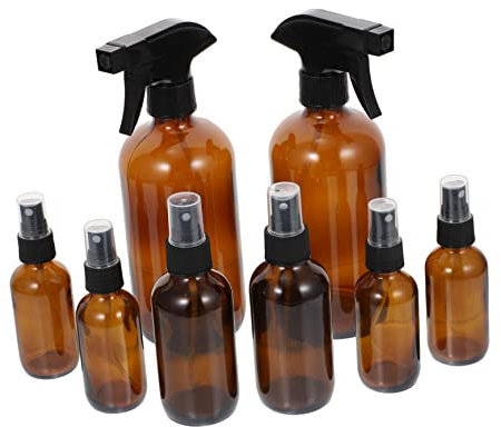 DEARMAMY Flaconi Spray Vuoti in Vetro Semplici Riempibili Per Cosmetici Liquidi Pratici Da Riutilizzare Per Uso Quotidiano e Viaggi