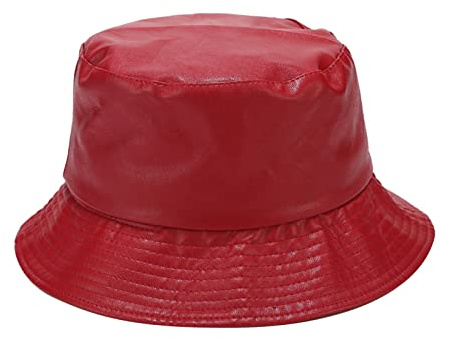 YCBMINGCAN Regenhut Damen Wasserdicht & Fischerhut Herren, Faltbarer Bucket Hat im Metallic Look für Festival, 90er Jahre Style Anglerhut Unisex