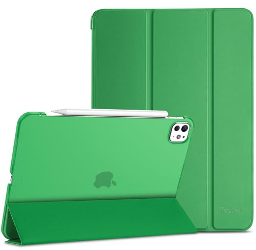 ProCase Hülle für 11 iPad Pro (M5/M4) 2025/2024, Leicht Dünn Hart Schutzhülle Smart Case Cover -Leichtgrün