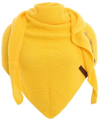 KNIT FACTORY - Coco Dreiecksschal - Canario Yellow - 190 x 85 cm