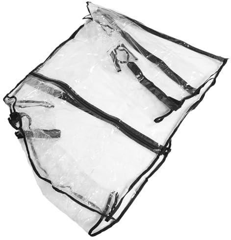 MAJORMENCH Transparente PVC Wagenabdeckung für Gartenwagen und Handwagen mit Praktischem Faltmechanismus für Verschiedene Outdoor Aktivitäten und Camping