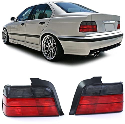 Rückleuchten Rot Schwarz Smoke Set passend für 3er BMW E36 Limousine 90-99