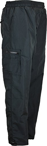 TROUSERS WITH THERMAL LINING COMBAT STYLE ELASTICATED WAIST WITH DRAW CORD M L XL XXL XXXL