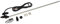 Carmedio – /Radio FM Autos Holm-Antenne AM für Mitsubishi Pajero und Nissan Patrol/144,5 cm Länge der Klinge