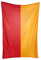 Fahnen Kössinger, Hissfahne im Hochformat, Fahne Bundesland Burgenland, Hissfahne ohne Wappen, hochwertiger Siebdruck, brillante Farben, rot-gold, UV-beständig, reißfest, 80 x 200 cm, 1,6 m² Fläche