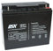 DSK 10371 - Batteria al piombo sigillata AGM ad alta scarica da 12V e 18Ah Batteria ideale per UPS-UPS, sistemi di sicurezza e comunicazione, luci di emergenza, nero