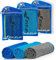 Fit-Flip Kühltuch 3er Set – kühlendes Handtuch Fitness und Sport – mikrofaser kühlhandtuch – Airflip kühltücher – cool Ice Towel (dunkelblau-grün/grau-blau/blau-dunkelblau, 100x30cm)