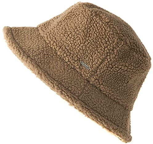 CHARM Winter Bucket Hat Fischerhut - Teddy Fell Anglerhut Chemo Bio Baumwolle Beige