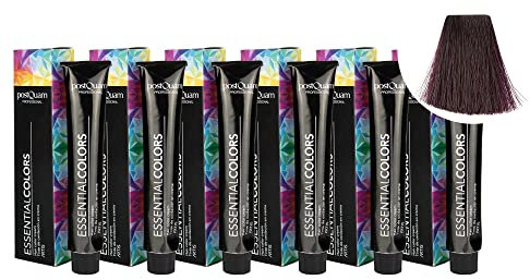 PostQuam - Pack de 6 Tintes de Peluqueria Profesional de Elevado Poder Cubriente | Tinte Permanente 100% Cobertura de Canas Garantiza Color Natural Uniforme y Duradero - Más de 90 Colores Disponibles