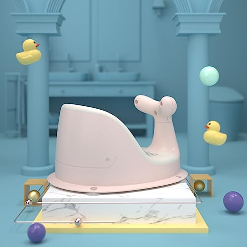 Wal Form Baby Badesitz mit 4 Saugnäpfen - Duschstuhl für Babys 6-36 Monate, kein Schmutz versteckt (Rosa)