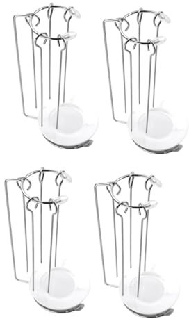 Milisten 4ensembles Support à Brochettes De Barbecue Acier Inoxydable De Racks Avec Plaques Et Picks Pratique Et Facile à Nettoyer Pour Grillades à Domicile