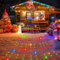 skelo Lichterkette Weihnachtsbaum mit Sterne,350 LED 3.5M X9 IP65 Wasserdicht Lichterkette außen, weihnachtsbeuleuchtung innen 8 Modi, für 150, 180, 240，300cm Tannenbaum (star-RGB)