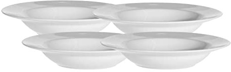 Möbel Jack Suppenteller - Weiß - Porzellan - Ø 20,5 cm - 4er Set