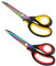 SHUNCHG 2 Stück Stoffschere Schneiderschere mit Heavy Duty Mehrzweck Titanbeschichteten Edelstahl Stoffschere Scharf Soft-Grip Griffen Haushaltsschere Schere 23.5 cm für Stoff Schneiden Leder
