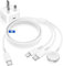3 in 1 Charger Cable for Apple Watch and iPhone, 20W USB C Plug with Fast Charging Type C and Lightning Lead 2M for iWatch Series 10/9/8/7/6/SE/5/Ultra,for iPhone 16 Pro Max/15 Plus/14 Pro/13 Mini/12