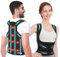 Correttore Posturale Spalle, 8 Magneti Fascia Lombare Supporto Schiena, Correzione Della Scoliosi E Della Gobba, Fornisce Forma il Collo, Spalle Schiena, Supporto Regolabile Donna Uomo (Nero, M)