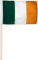 Fahne Flagge Irland 30 x 45 cm mit Stab