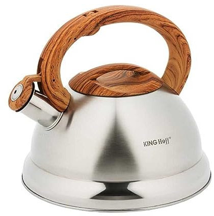 Kinghoff kH 3336 induction acier inoxydable-bouilloire à sifflet en 3
