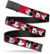 Buckle-Down Herren Web Belt-Mickey Mouse-1.25 Wide-Fits Up to 42 Pant Size Grtel, Mehrfarbig, 3 cm Breit-Passt Oben-107 cm Größe