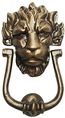 Decobay.eu Türklopfer Eisen Löwe Löwenkopf Türklopfer Haustür Tür Klopfer Retro Vintage 22cm