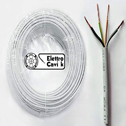 ® ELETTRO CAVI K - CAVO FROR GOMMATO 4G1 mm² ANTIFIAMMA QUADRIPOLARE FLESSIBILE 4 POLI 50 METRI