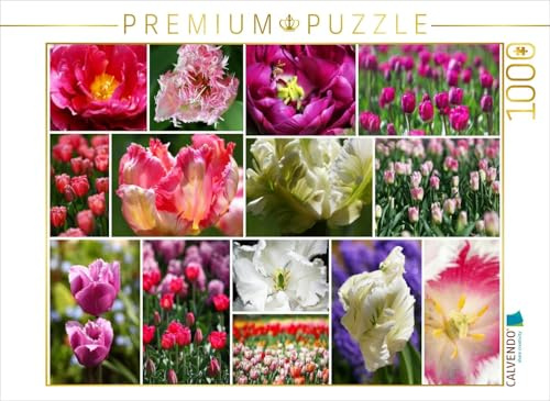 CALVENDO Puzzle Tulpen Collage | 1000 Teile Lege-Größe 64 x 48 cm Foto-Puzzle für glückliche Stunden