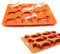 Zhaocaigui Eiswürfelform, 9 Stück Dackel Eiswürfel, Orange, Silikon, BPA-frei