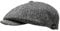 WEROR Herren Schiebermütze Schirmmütze Flatcap Cap Mütze WEROR-10.1 (54-55, Grau-Schwarz)