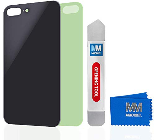 MMOBIEL Rückklappe Back Cover Batterie Gehäuse kompatibel mit iPhone 8 Plus (Schwarz) 5.5 inch Ersatzteil
