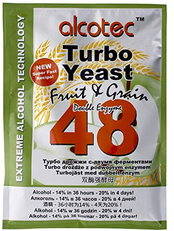Alcotec 48 Fruit & Grain Turbo Yeast 20% ABV with Double Enzyme
