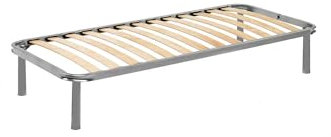 Talamo Italia - Mariangela-Einzelbettgestell, orthopädischer Lattenrost, 100 % Made in Italy, 80 x 190 x 31 cm