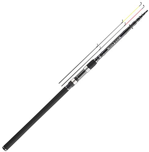 DAIWA Black Widow Tele Feeder, Teleskop-Angelrute, 3.90 Meter, 120 Gramm, 11574-395