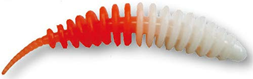 Paladin Probaits Feinripp Gummiköder - geflavourte Forellenköder, Länge/Packungsinhalt:5cm / 8 Stück, Farbe/Geschmack:Sweet Orange/Knoblauch