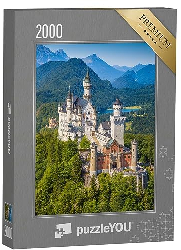 puzzleYOU: Puzzle 2000 Teile „Schloss Neuschwanstein, erbaut im 19. Jahrhundert für König Ludwig II.“ – aus der Puzzle-Kollektion Schloss Neuschwanstein