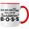 Trendation - Frauen Tasse Geschenk Boss Tasse mit Spruch für Frauen Frauentag Starke Frau (Rot)
