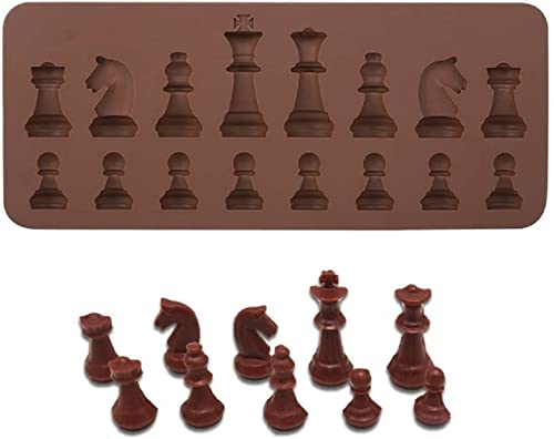 CMJ Chess Pieces Silicone Mould Mold Fondant Cake Icing Chocolate Pawn King Queen