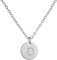AFSTALR Damen Initialen Kette D Buchstaben Anhänger Silber Kette mit Herzen Geburtstagsgeschenk für Mädchen